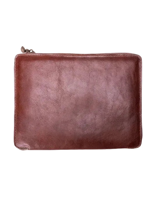 FERROW folio brown full-grain calfskin