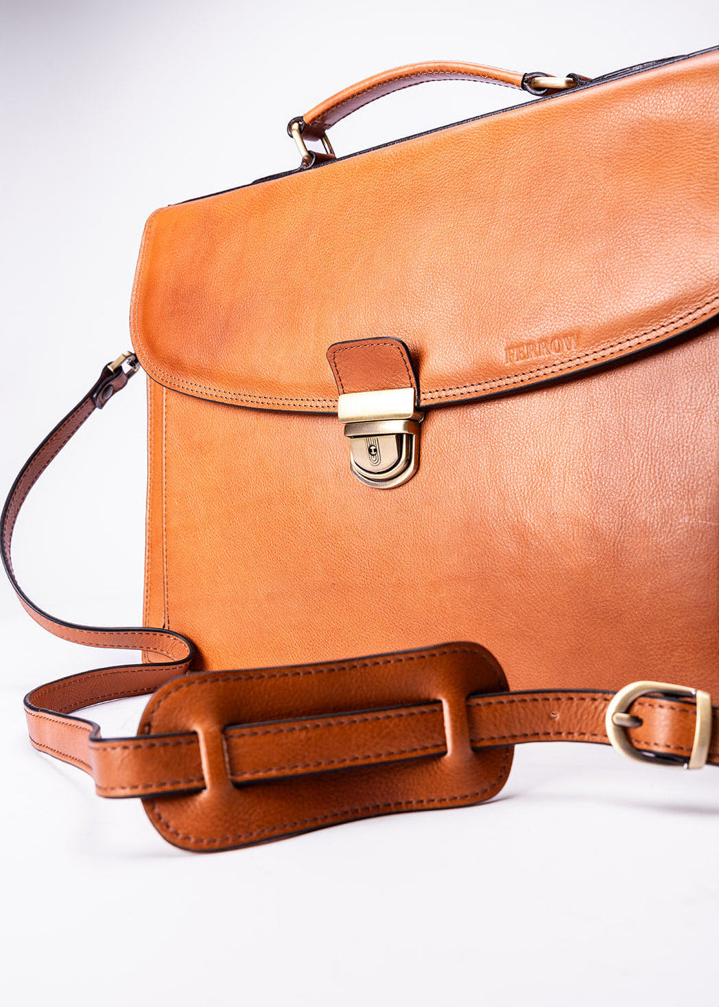 FERROW briefcase colonial full-grain leather