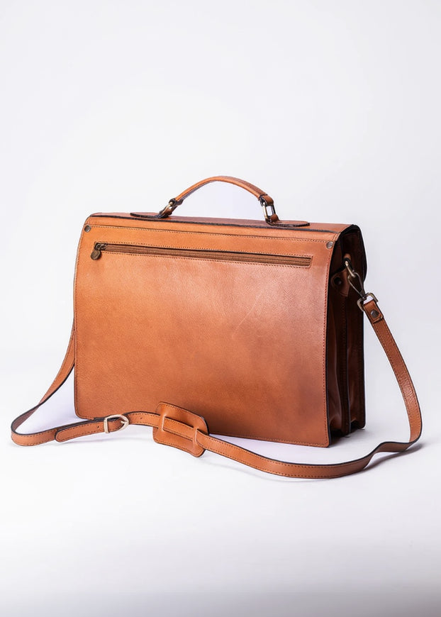 FERROW briefcase colonial full-grain leather