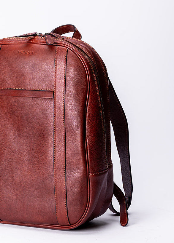 FERROW backpack mahogany full-grain calfskin