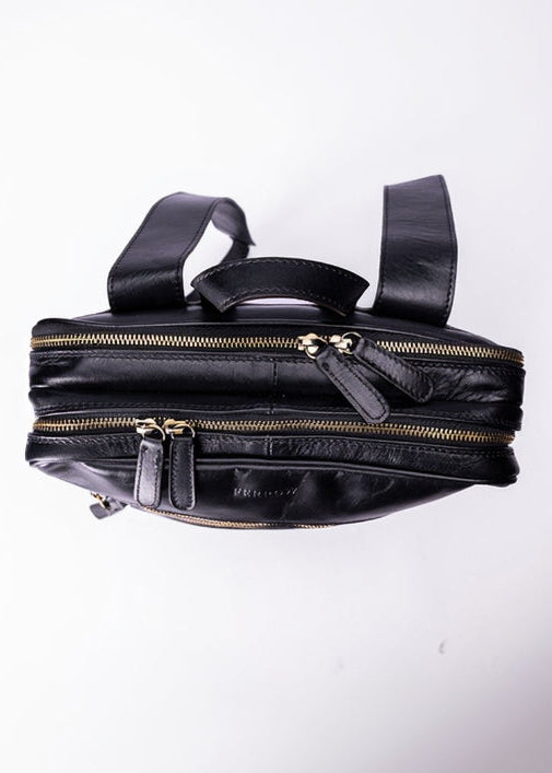 FERROW backpack black full-grain calfskin