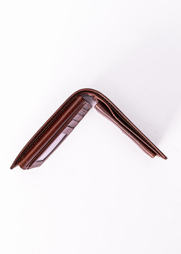 FERROW wallet brown full-grain leather