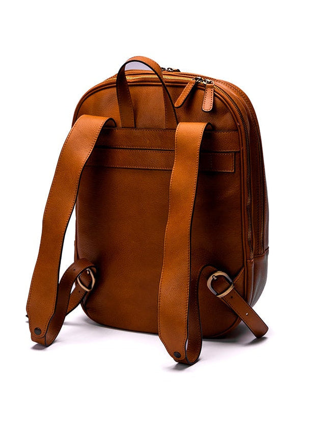 FERROW backpack gold full-grain calfskin