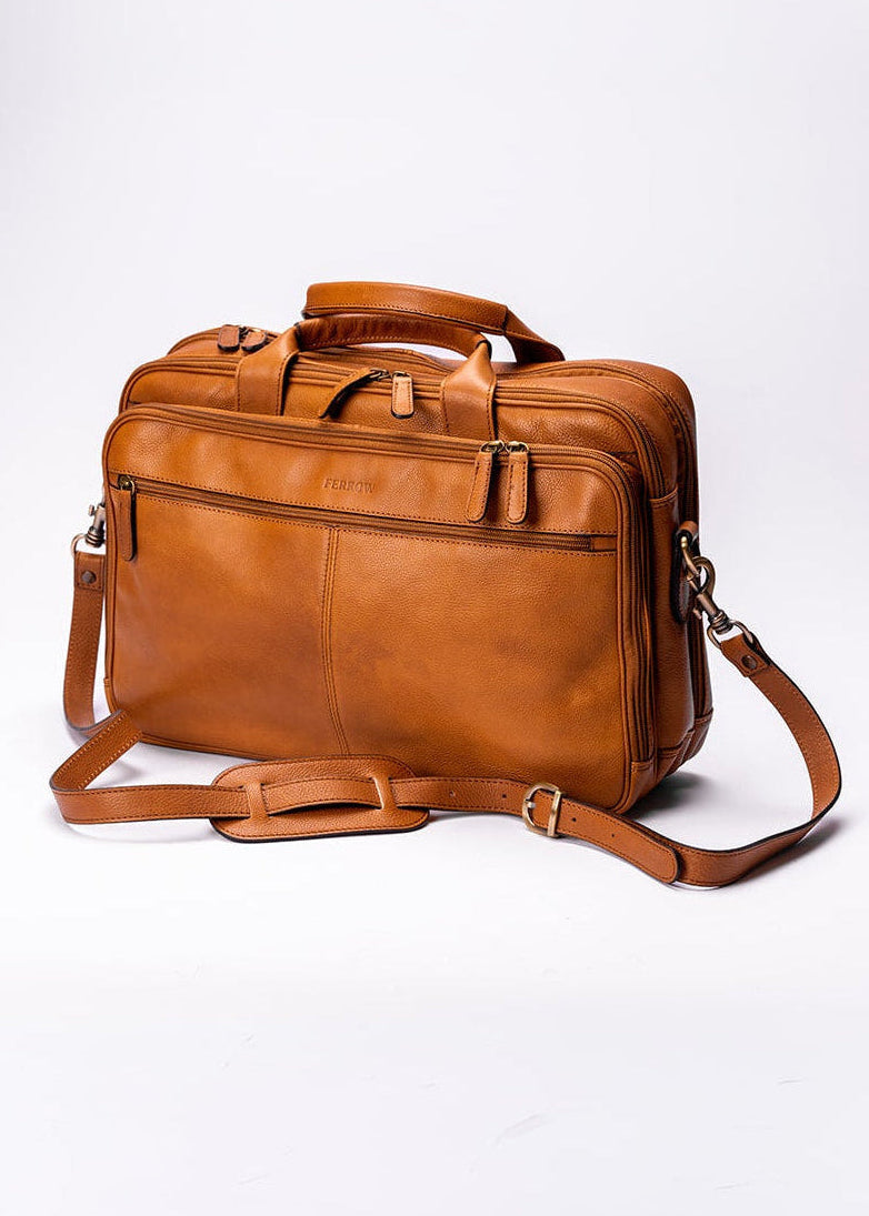 FERROW briefcase colonial full-grain leather