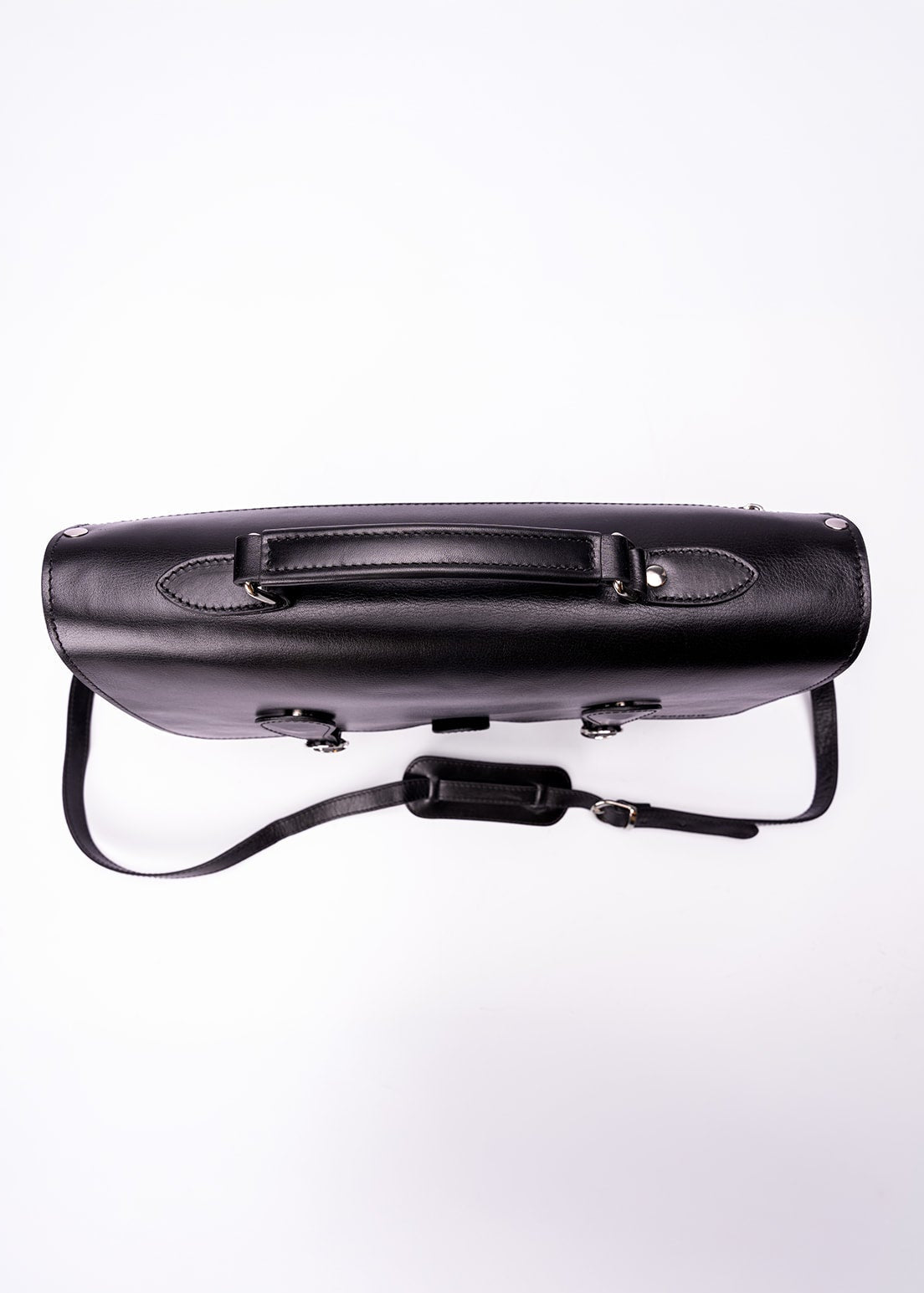 FERROW briefcase black full-grain calfskin leather
