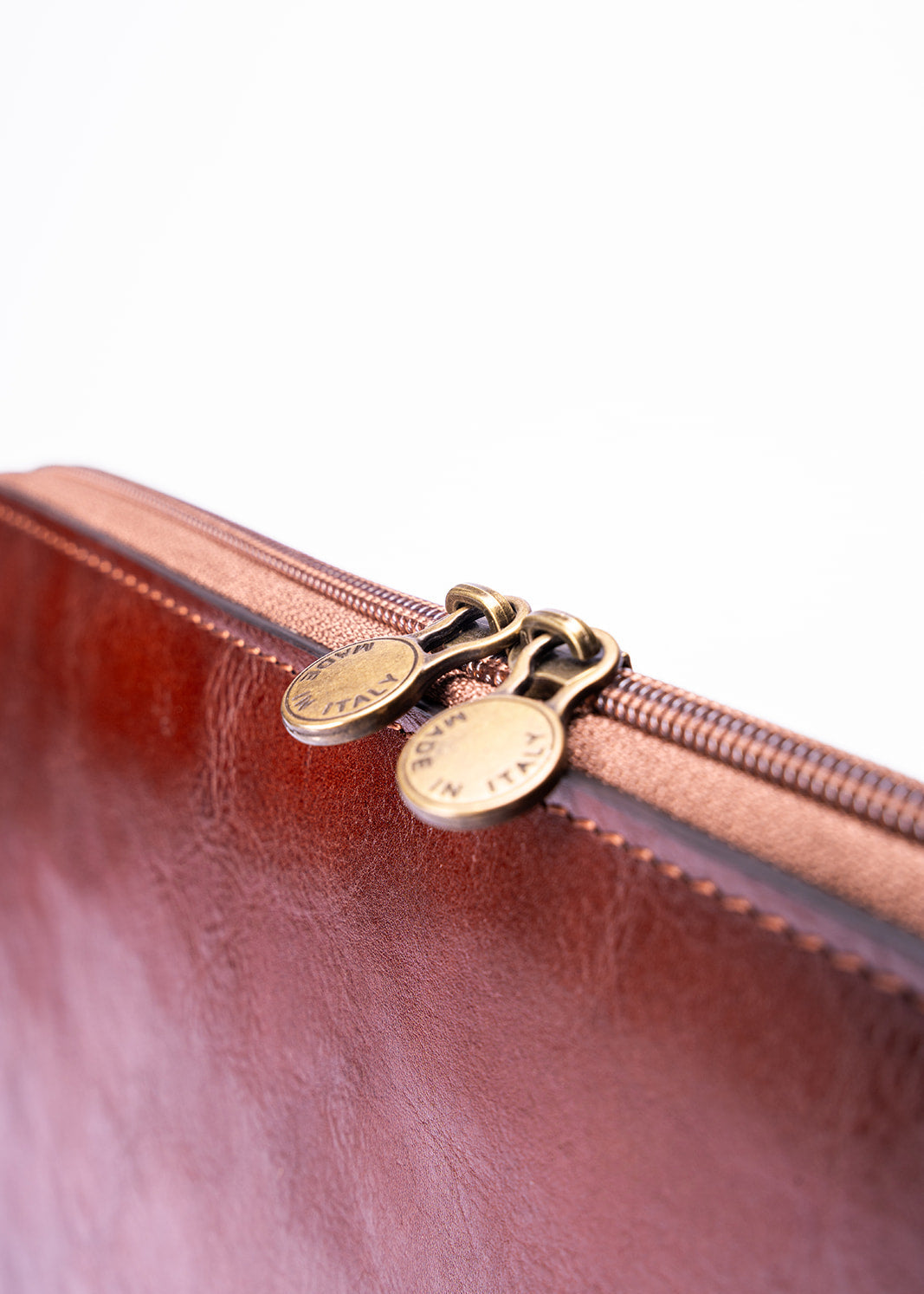 FERROW folio brown full-grain calfskin