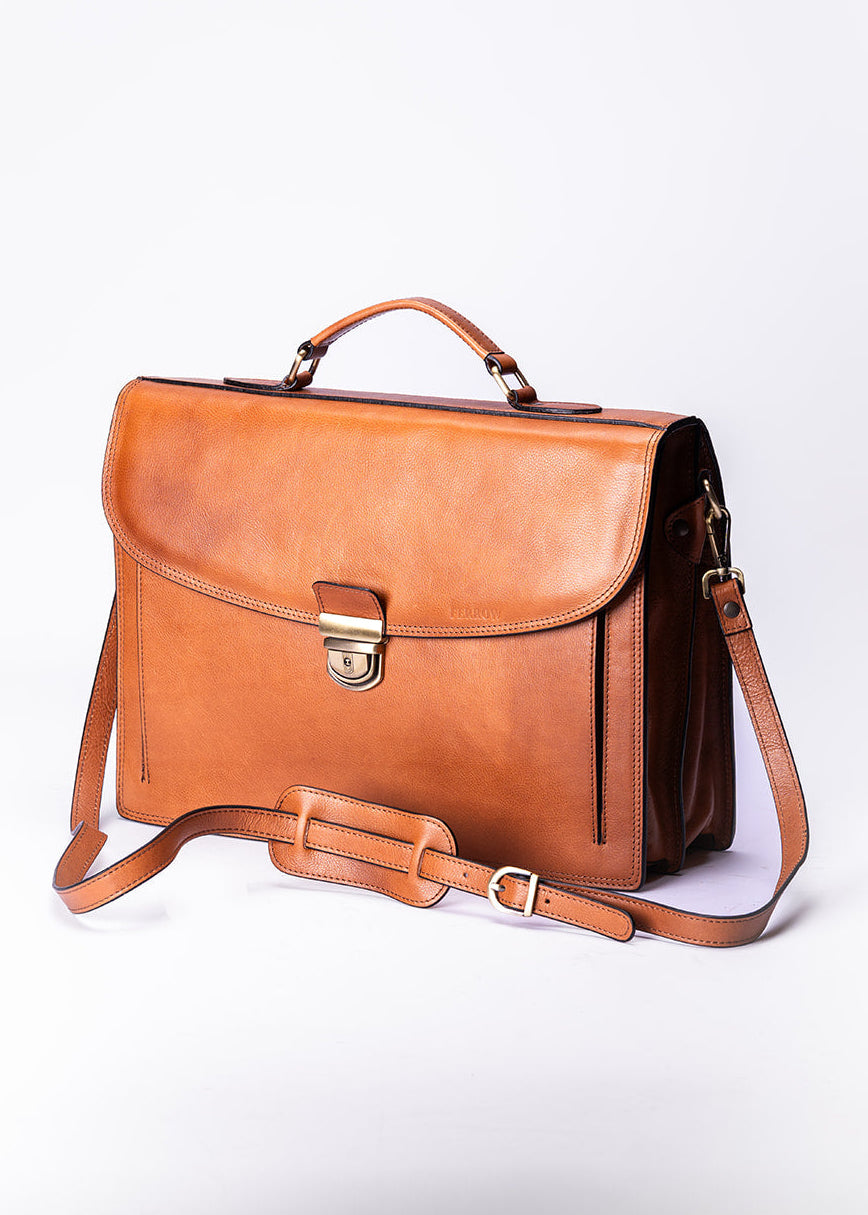 FERROW briefcase colonial full-grain leather