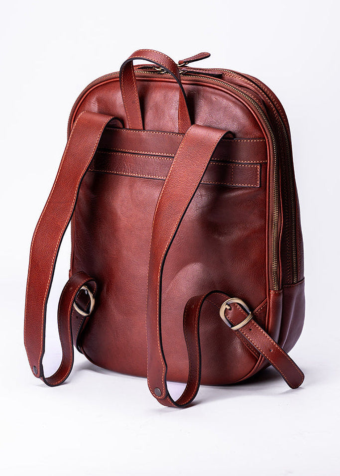 FERROW backpack mahogany full-grain calfskin