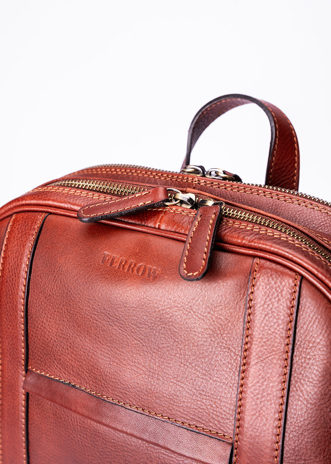 FERROW backpack mahogany full-grain calfskin