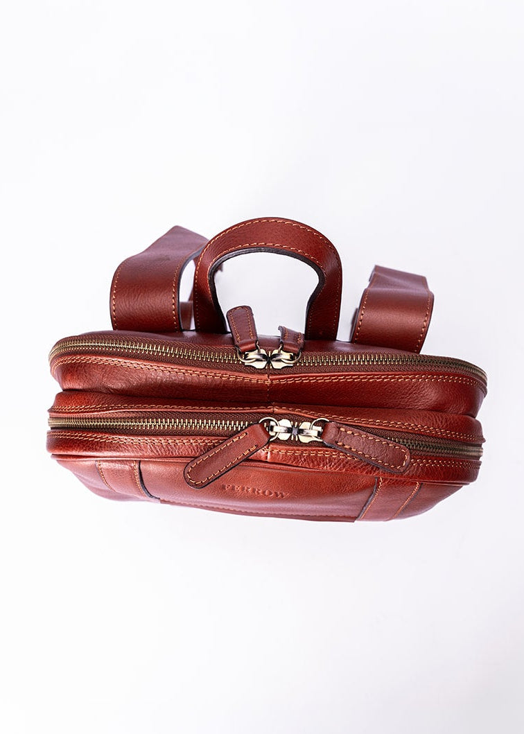 FERROW backpack mahogany full-grain calfskin