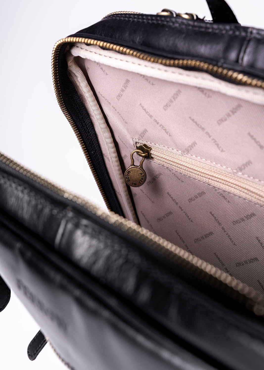 FERROW backpack black full-grain calfskin
