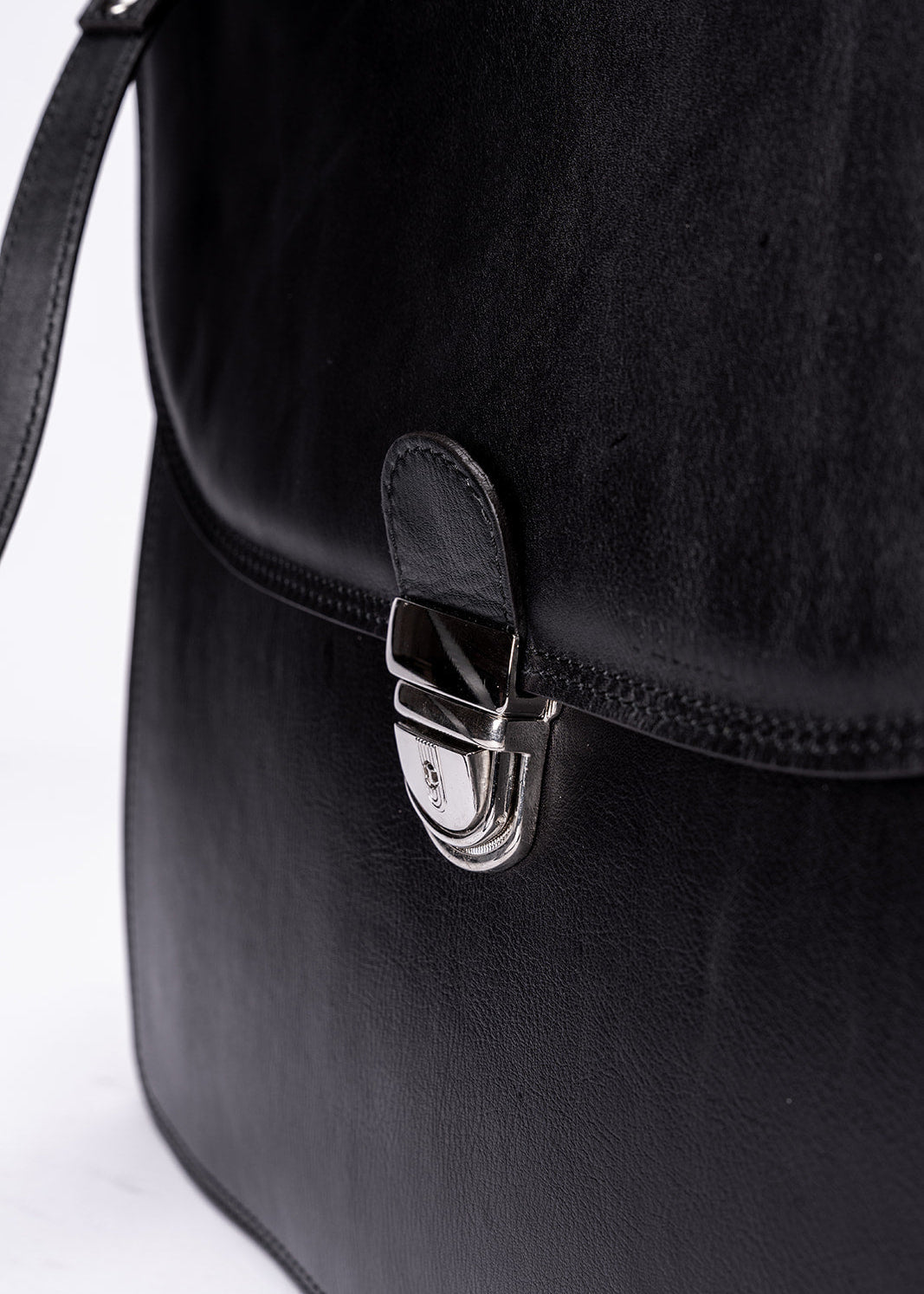 FERROW briefcase black full-grain leather