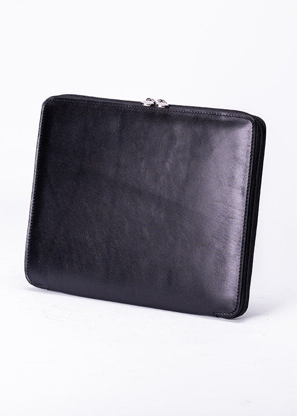 FERROW folio black full-grain calfskin
