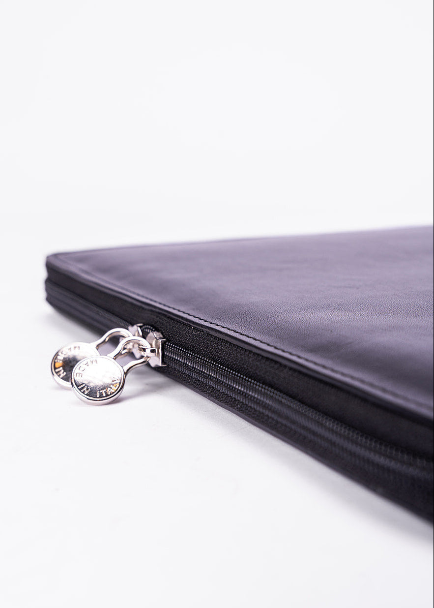 FERROW folio black full-grain calfskin