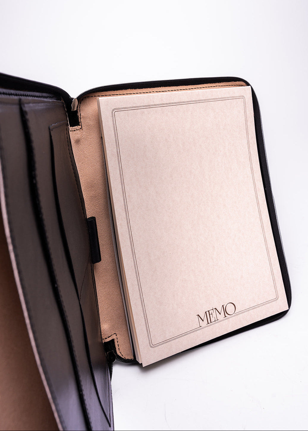 FERROW folio black full-grain calfskin