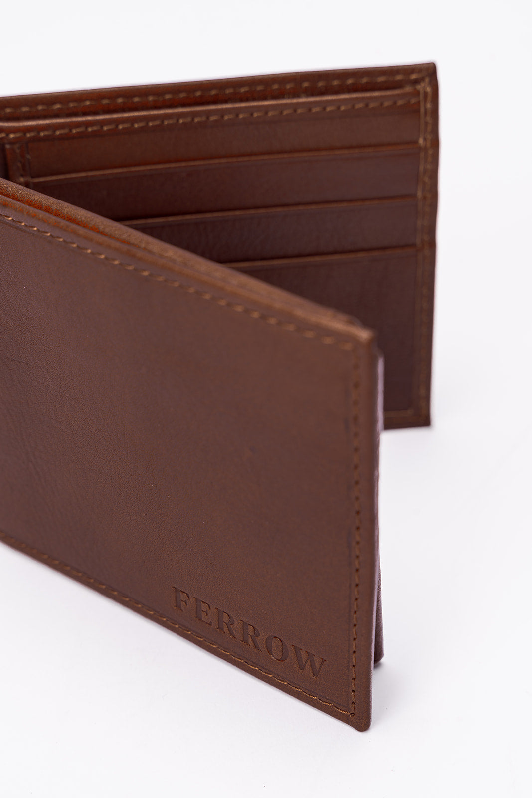 FERROW wallet brown full-grain leather