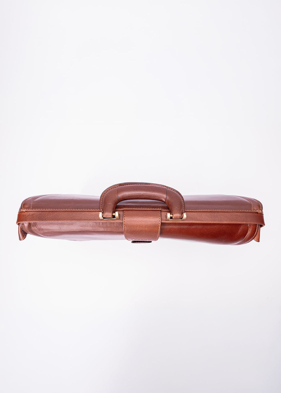 FERROW briefcase brown full-grain leather