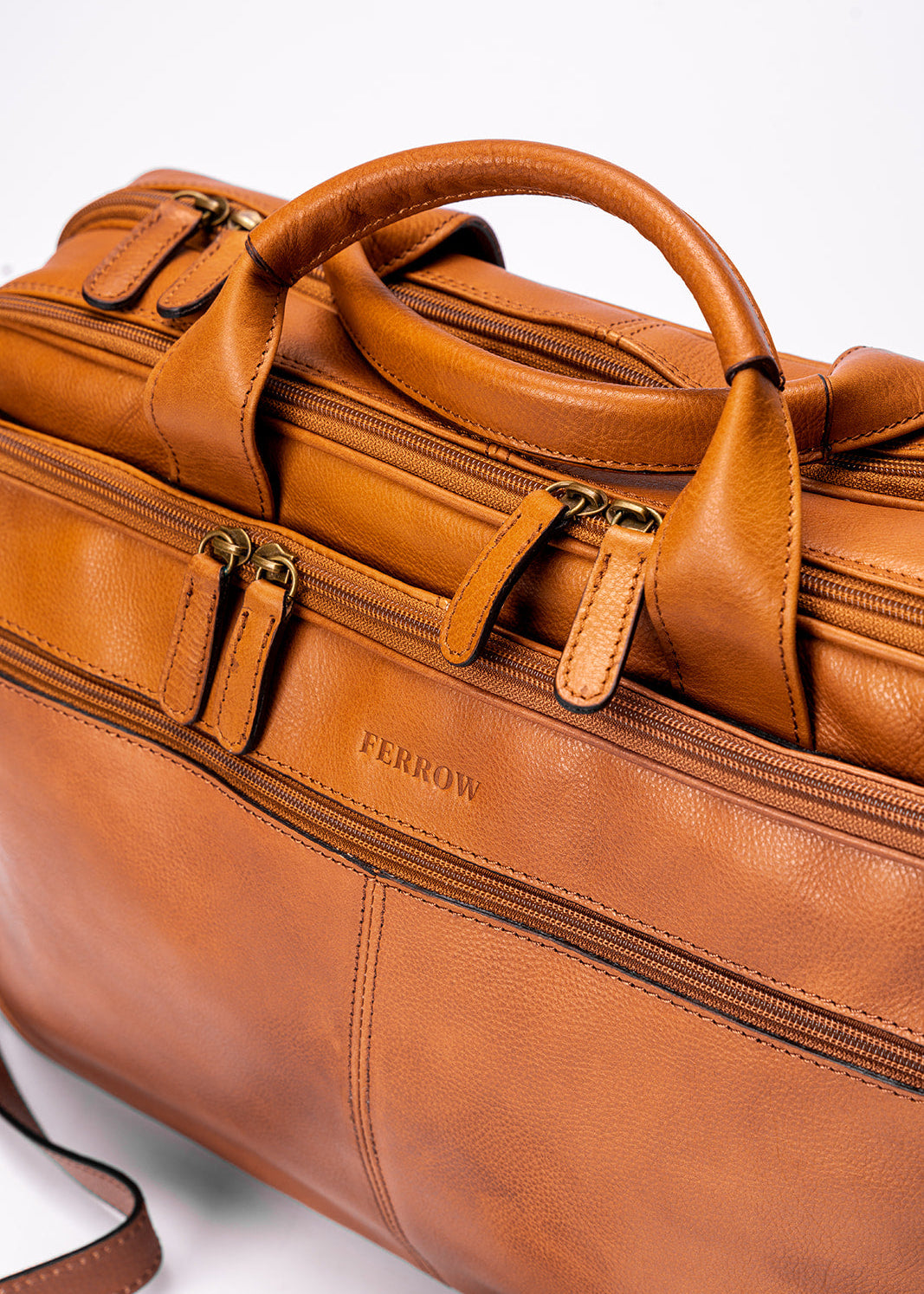 FERROW briefcase colonial full-grain leather