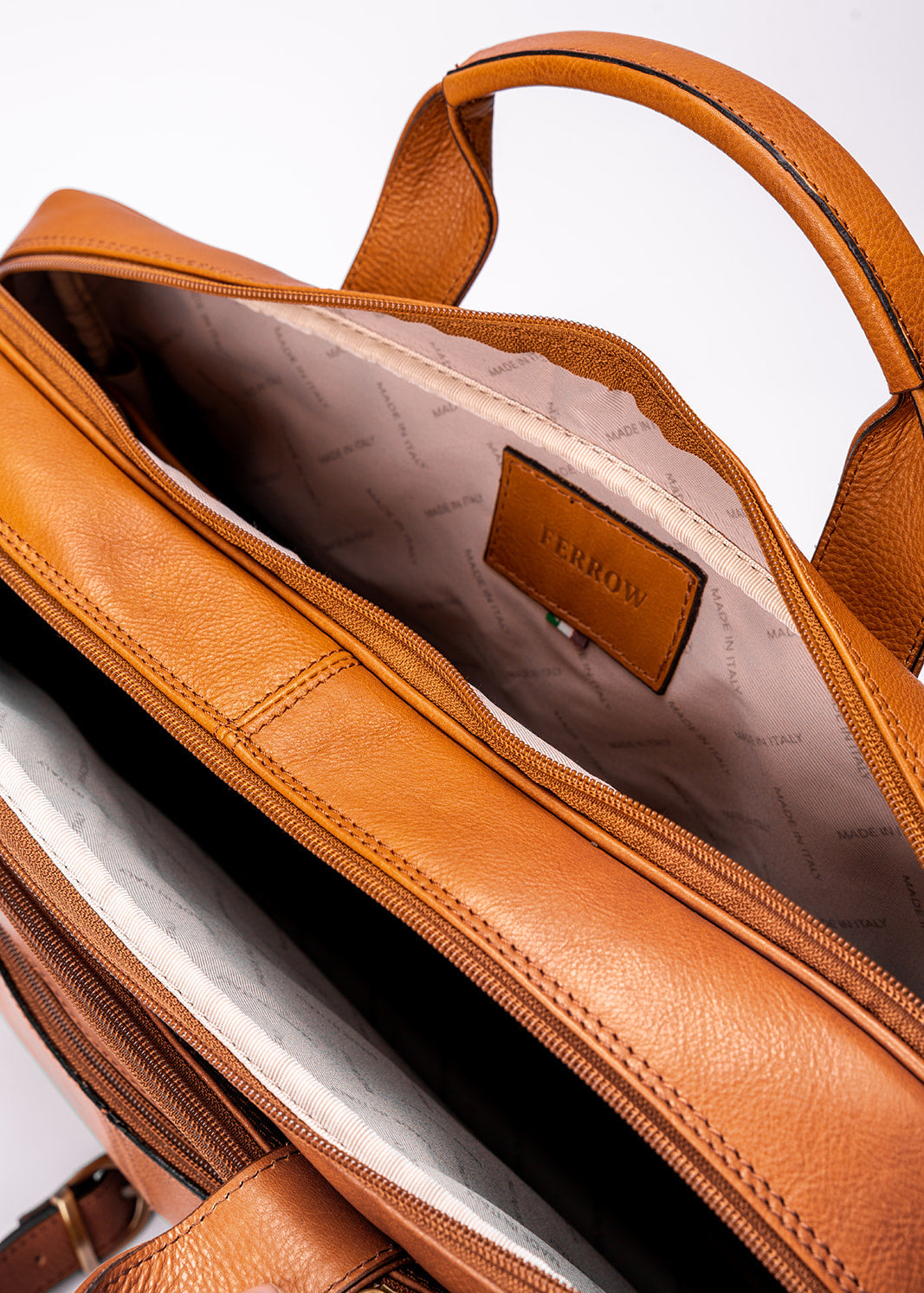 FERROW briefcase colonial full-grain leather
